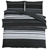 Vidaxl Duvet Crossing Set 200x200 cm de algodón en blanco y negro