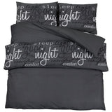 Vidaxl Duvet Overlay Set 200x200 cm de algodón negro