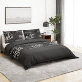 Vidaxl DUVET OVERLAY SET 260X240 CM BOMULL Sort