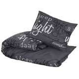 Vidaxl dekbedovertrekset 200x220 cm katoen zwart en wit