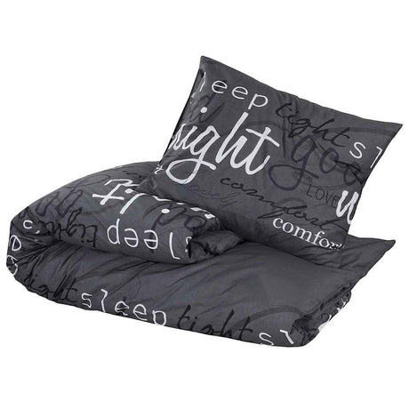 Vidaxl dekbedovertrekset 200x220 cm katoen zwart en wit