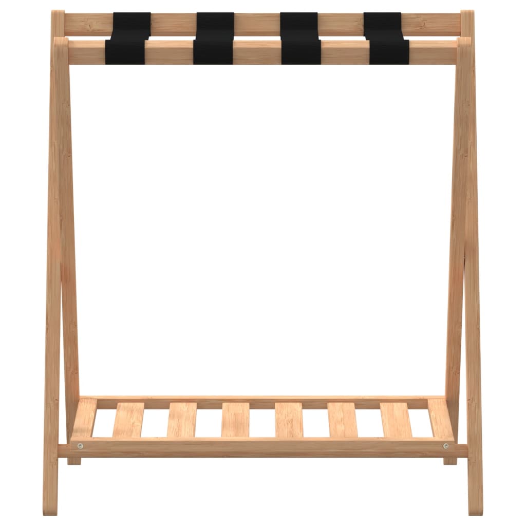 Rack per bagagli vidaxl 68x38x58 cm bambù