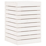 Vidaxl wasmand 44x44x66 cm massief grenenhout wit