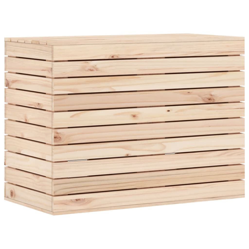 Panier à laverie Vidaxl 88.5x44x66 cm Pine solide