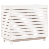 Vidaxl wasmand 88,5x44x76 cm massief grenenhout wit