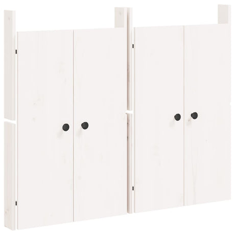 Vidaxl kastdeurtjes voor buitenkeuken meppel 2 st 50x9x82 cm grenenhout wit