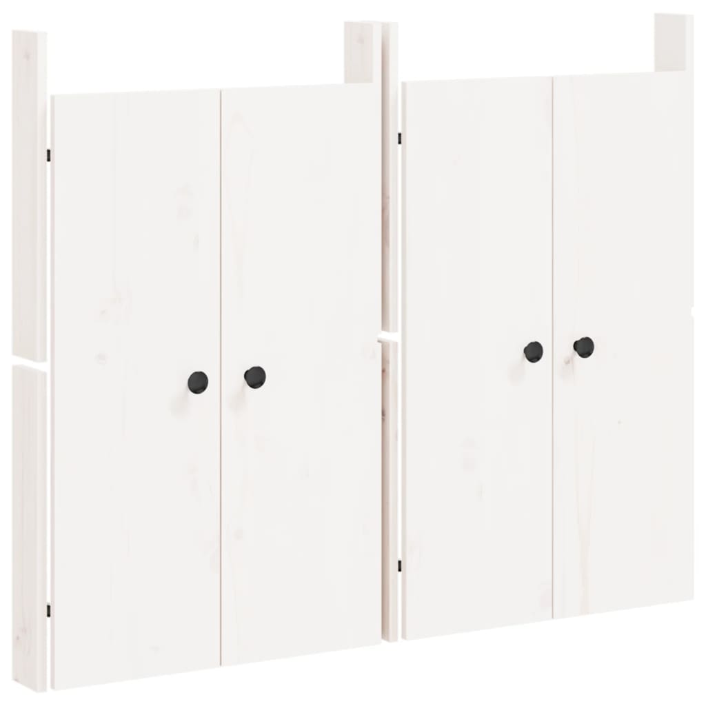 Vidaxl Cabinet Dieren fir Outdoor Kichen 2 st 50x9x82 cm Pine White White