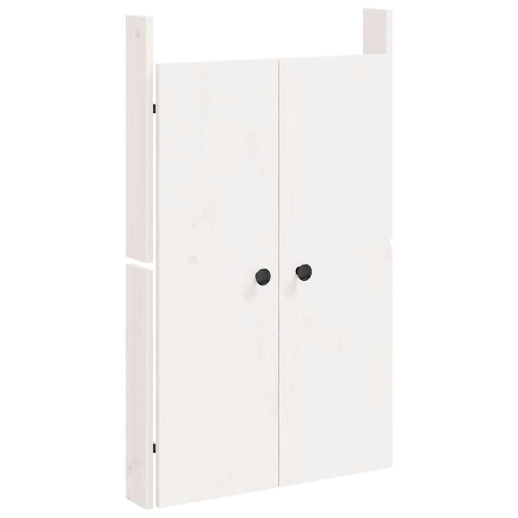 Vidaxl Cabinet Dieren fir Outdoor Kichen 2 st 50x9x82 cm Pine White White