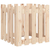 Vidaxl plantenbak met hekontwerp 50x50x50 cm massief grenenhout