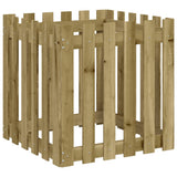 Vidaxl plantenbak met hekontwerp 60x60x60 cm geïmpregneerd grenenhout