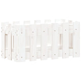 Vidaxl plantenbak met hekontwerp 60x30x30 cm massief grenenhout wit