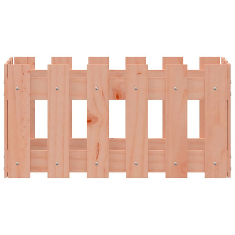 Vidaxl plantenbak met hekontwerp 60x30x30 cm massief dougashout
