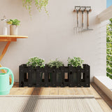 Vidaxl Plantador Insent HEK Design 100x30x30 cm Pine Wood Negro