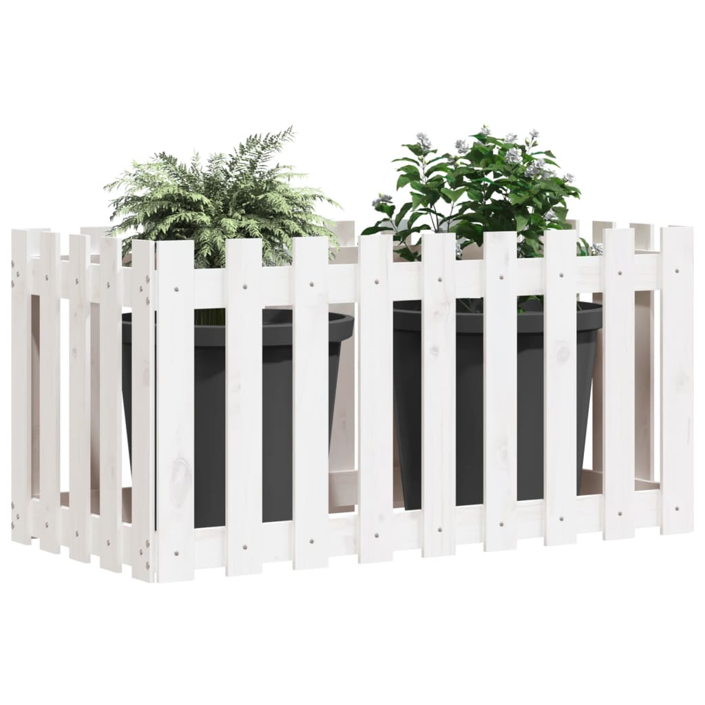 Vidaxl Plantter Innen Tok Design 100x50x50 cm pine White Wäiss