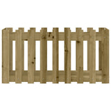 Vidaxl plantenbak verhoogd hekontwerp 100x50x50 cm geïmpregneerd hout