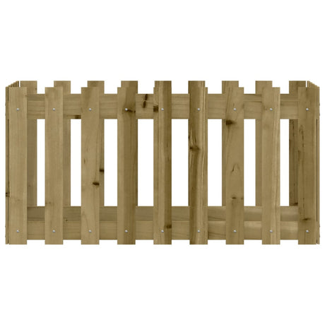 Vidaxl plantenbak verhoogd hekontwerp 100x50x50 cm geïmpregneerd hout