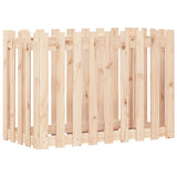 Vidaxl plantenbak verhoogd met hekontwerp 100x50x70 cm grenenhout