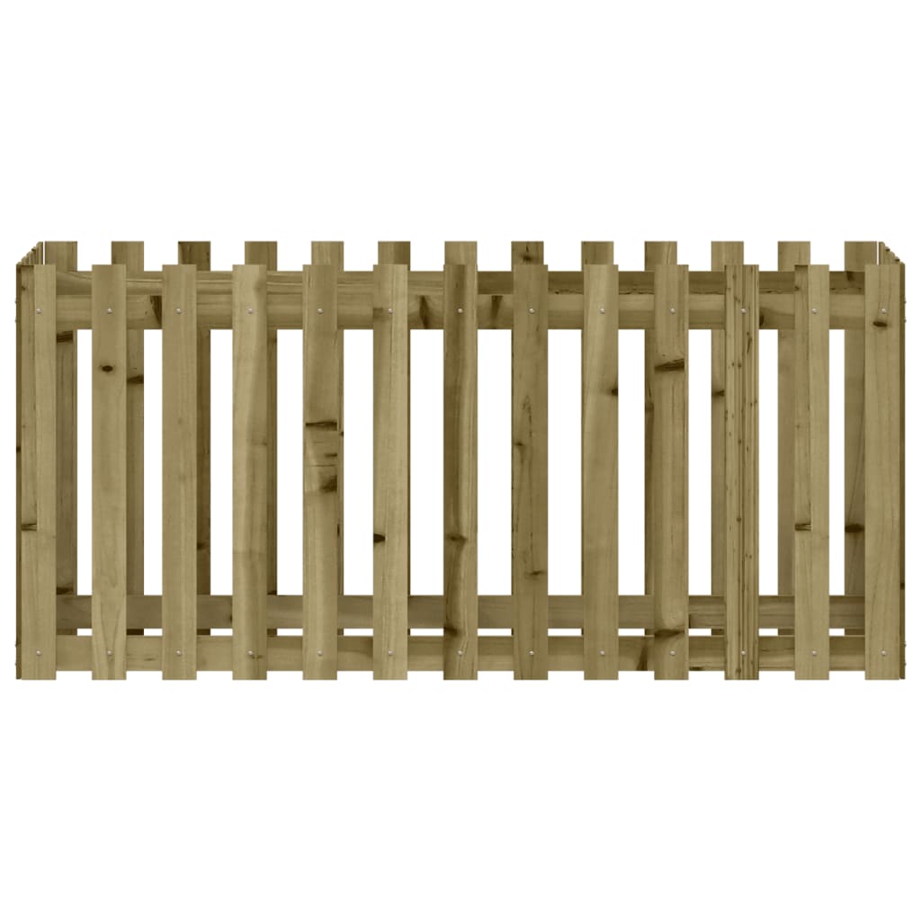Vidaxl plantenbak verhoogd hekontwerp 150x50x70 cm geïmpregneerd hout