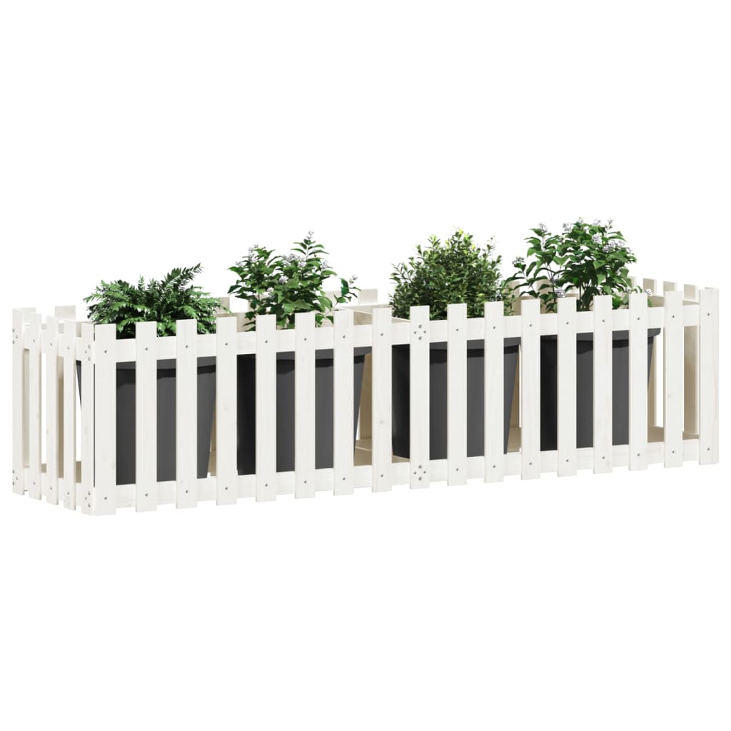 Vidaxl Plantador Insent HEK Design 200x50x50 cm Pine White White