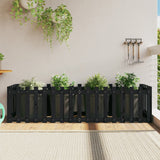 Vidaxl Plantador Insent HEK Design 200x50x50 cm Pine Wood Negro