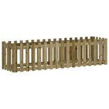 Vidaxl plantenbak verhoogd hekontwerp 200x50x50 cm geïmpregneerd hout