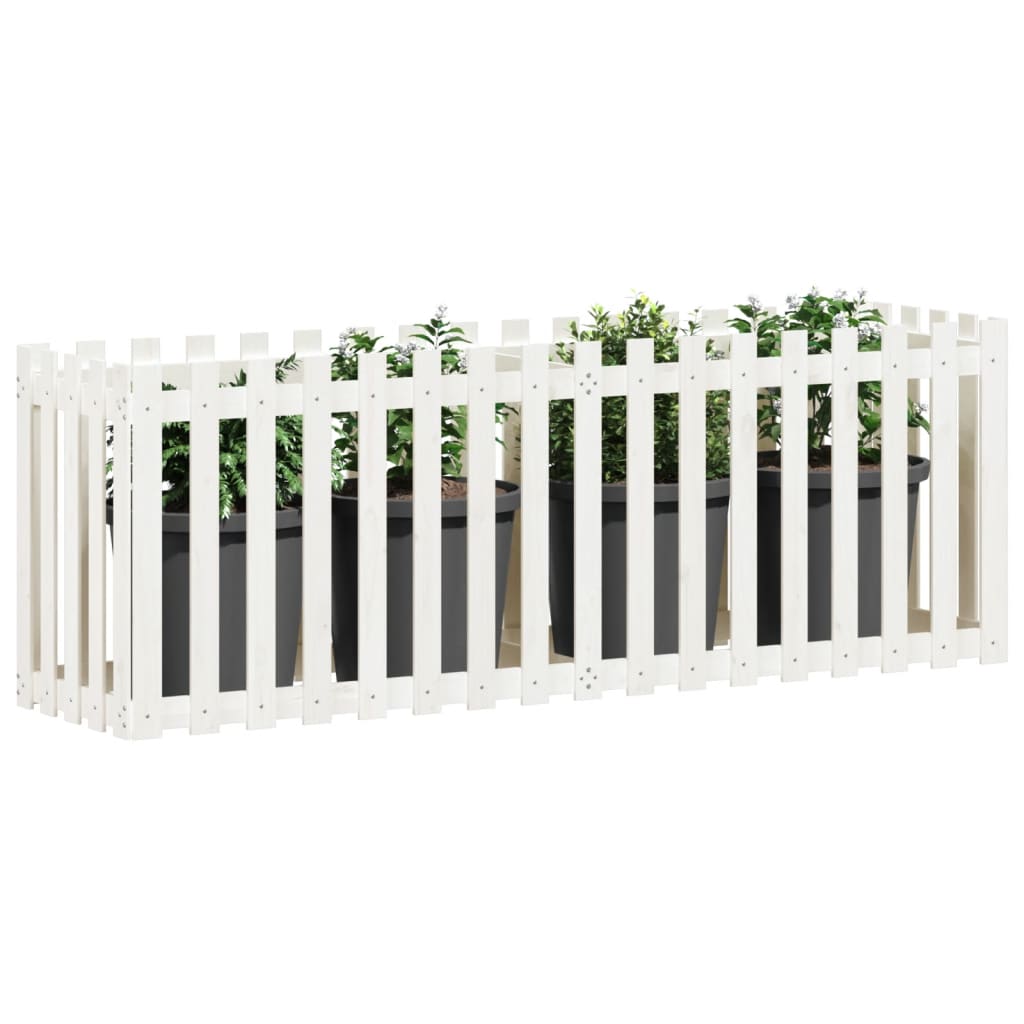 Vidaxl Planter Insent HEK Design 200x50x70 cm Pine Wit White