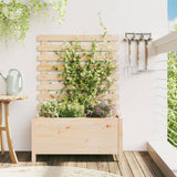 VidaXL Planter with rack 79x39.5x114 cm Solid pine