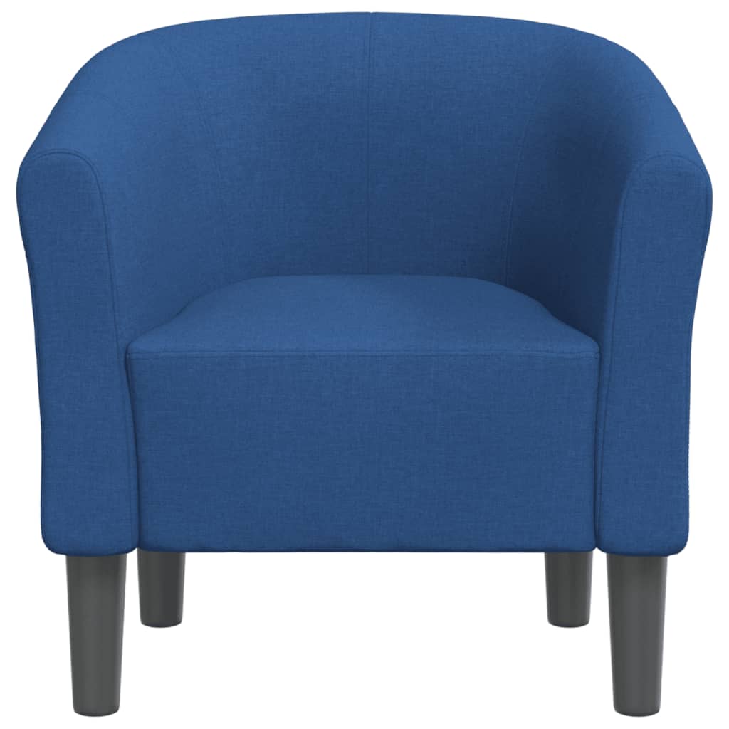 Vidaxl kuipstoel stof blauw