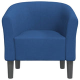 Vidaxl kuipstoel stof blauw