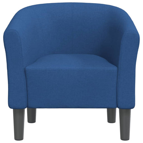 Vidaxl kuipstoel stof blauw
