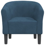 Vidaxl kuipstoel fluweel donkerblauw