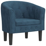 Vidaxl kuipstoel fluweel donkerblauw