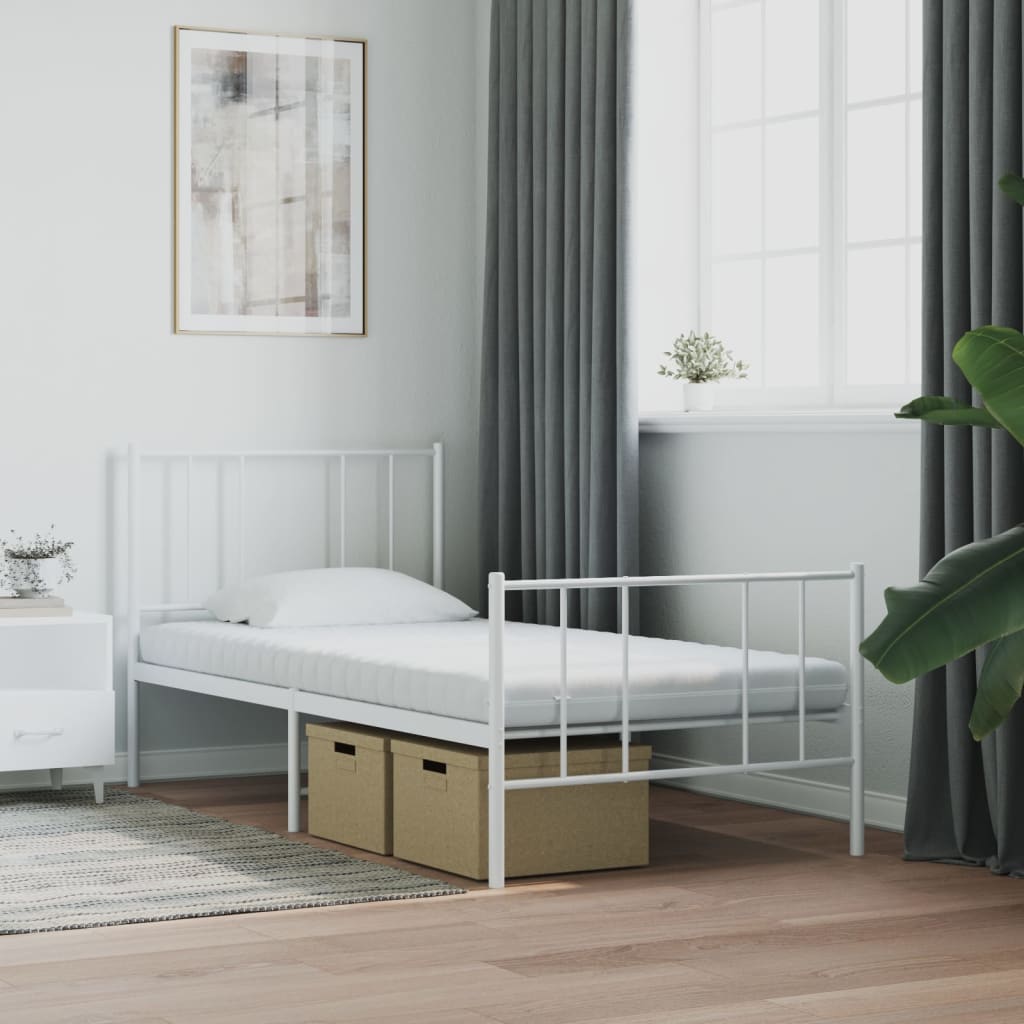Vidaxl schuimmatras 7 zones hardheid 20 ild 90x190 cm wit