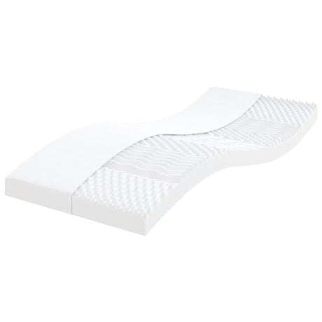 Vidaxl schuimmatras 7 zones hardheid 20 ild 100x200 cm wit