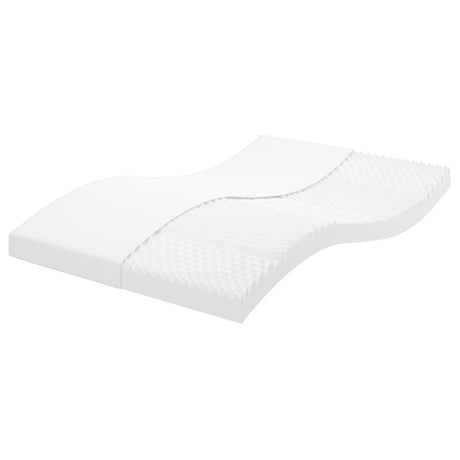 Vidaxl schuimmatras 7 zones hardheid 20 ild 120x200 cm wit