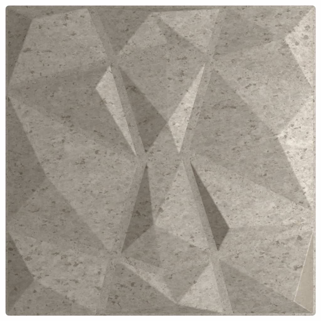 Vidaxl 48 ST stenske plošče Diamond 12 m² 50x50 cm XPS beton cena