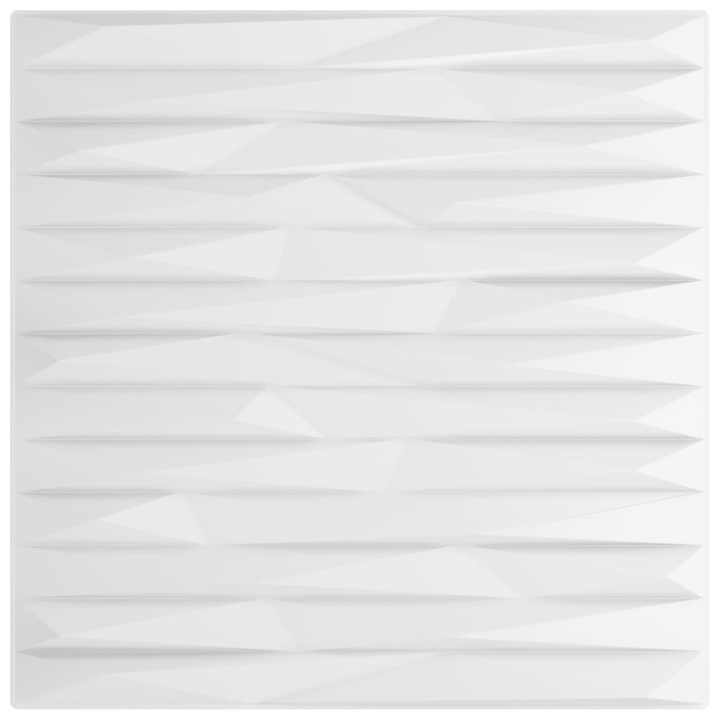 Vidaxl 12 St Wall Panels Stone 3 m² 50x50 cm XPS White