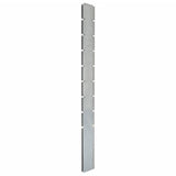 Vidaxl fence posts 10 pcs 220 cm galvanized steel silver colored