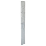 Vidaxl Postes de cerca de 20 st 160 cm de acero galvanizado de plata de color plateado