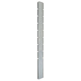 Vidaxl Postes de cerca de 20 st 220 cm de acero galvanizado de plata de color plateado