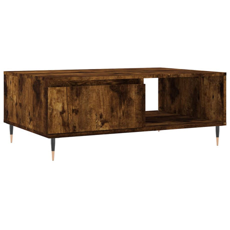 Vidaxl salontafel 90x60x35 cm bewerkt hout gerookt eikenkleurig