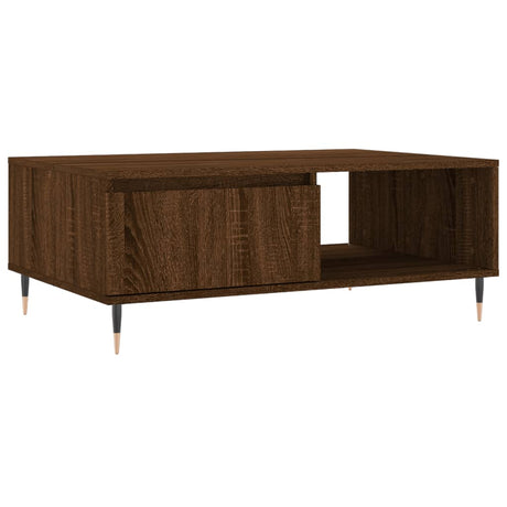 Vidaxl salontafel 90x60x35 cm bewerkt hout bruin eikenkleur