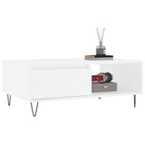Vidaxl salontafel 90x60x35 cm bewerkt hout wit