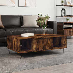 Vidaxl salontafel 104x60x35 cm bewerkt hout gerookt eikenkleurig