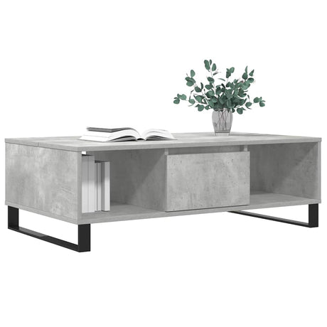 Vidaxl salontafel 104x60x35 cm bewerkt hout betongrijs