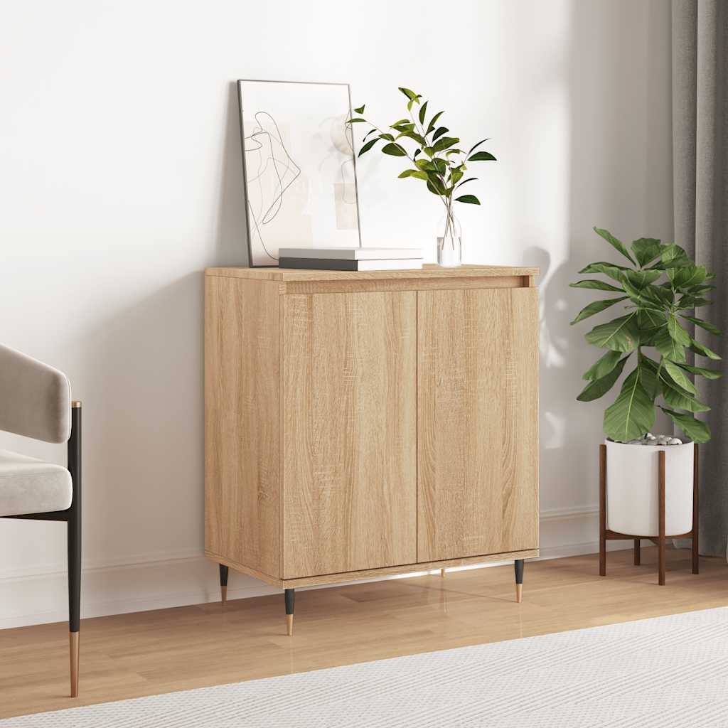 Vidaxl dressoir 60x35x70 cm bewerkt hout sonoma eikenkleurig