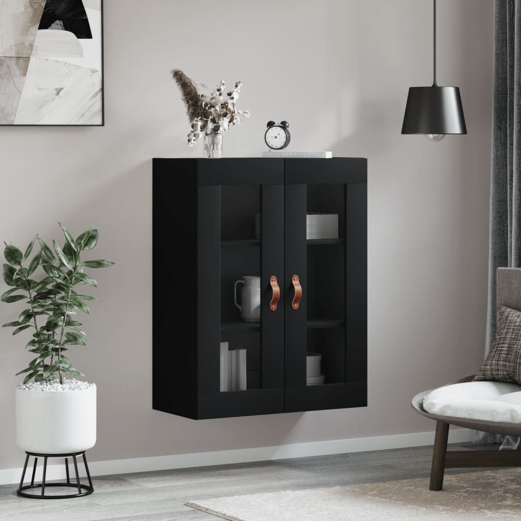 Vidaxl wandkast 69,5x34x90 cm zwart