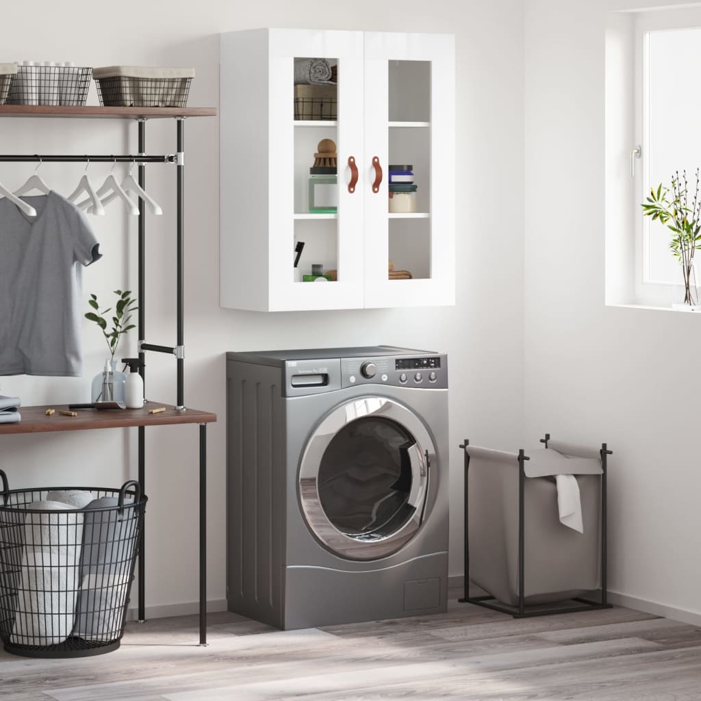 Vidaxl wandkast 69,5x34x90 cm hoogglans wit
