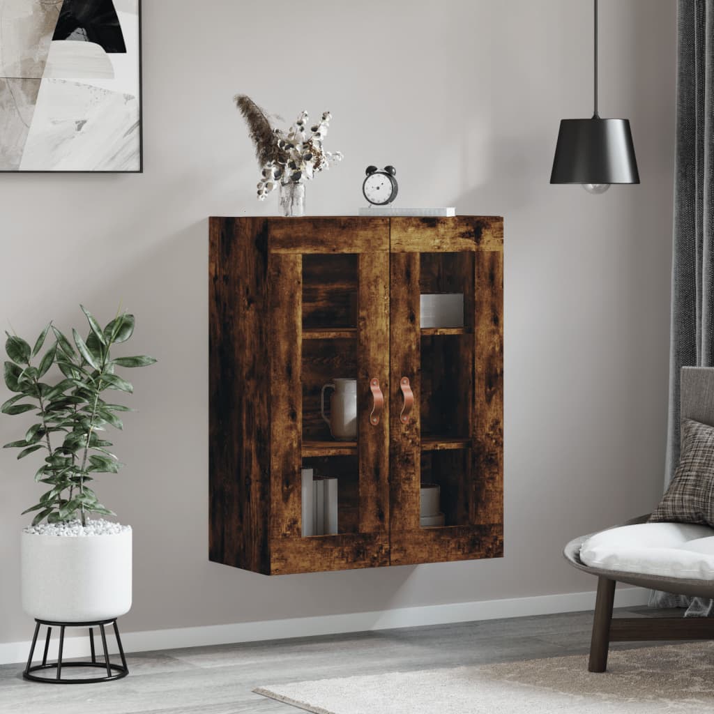 Vidaxl wandkast 69,5x34x90 cm gerookt eikenkleurig