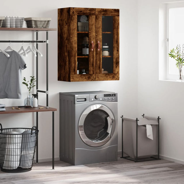 Vidaxl wandkast 69,5x34x90 cm gerookt eikenkleurig